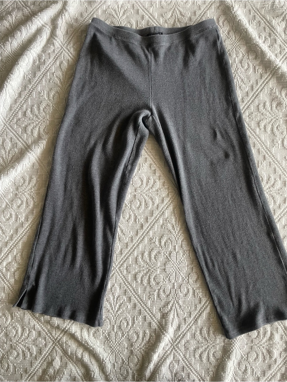 Elieen Fisher Gray Stretch Pants small petite quiet luxury